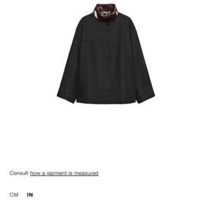 ZARA ZW Collection Contrast Collar Jacket – Black/Brown | EU Chic | New (No Tags